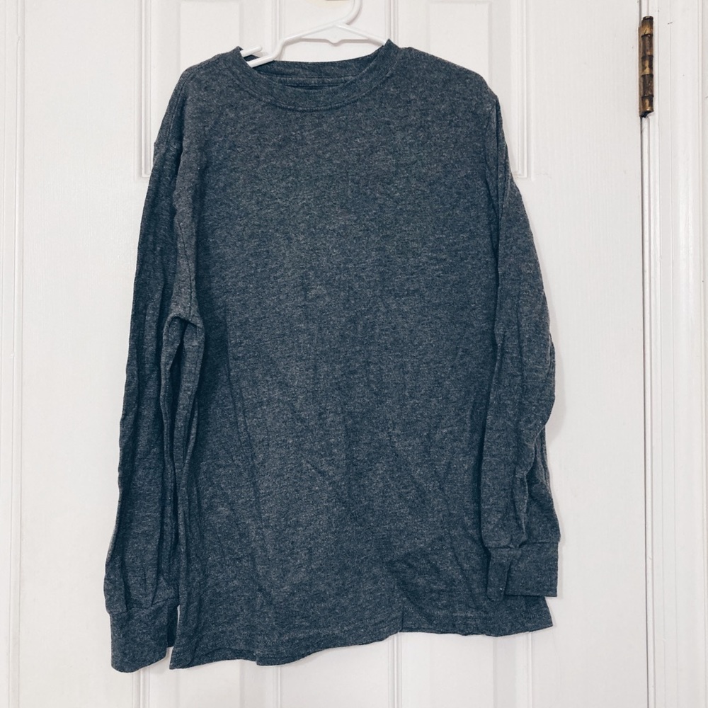 Faded Glory • Basic Crewneck Tee Gray Boys Size Large L 10-12